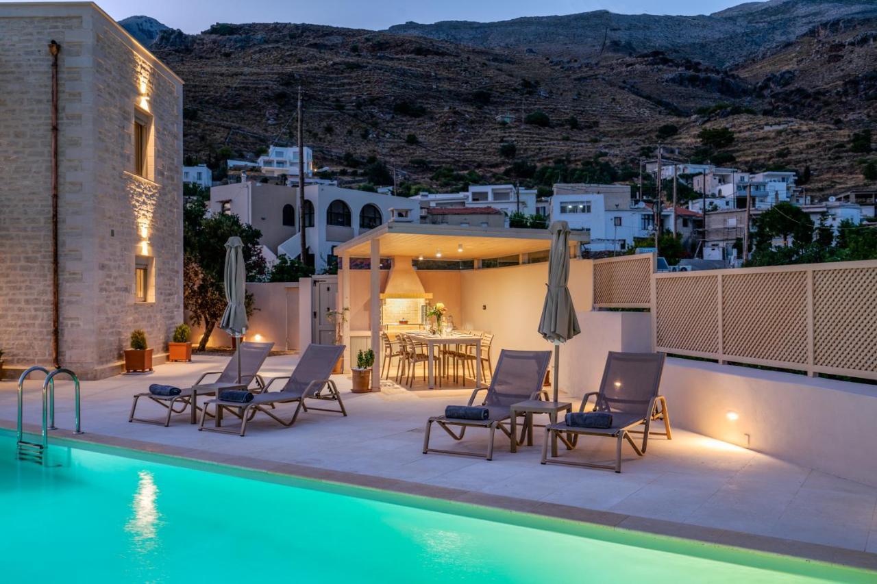 Aloni Villa With 180° Seaview, Private Pool & Bbq, 2Km From Beach Plakias Exterior foto